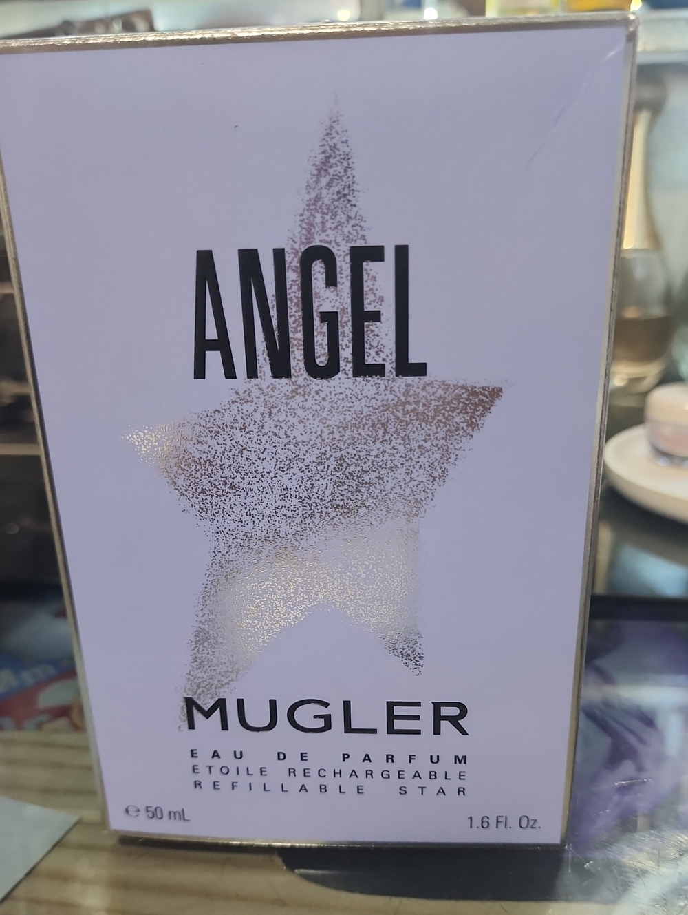 Mugler Angel Blue Box with Metallic Star